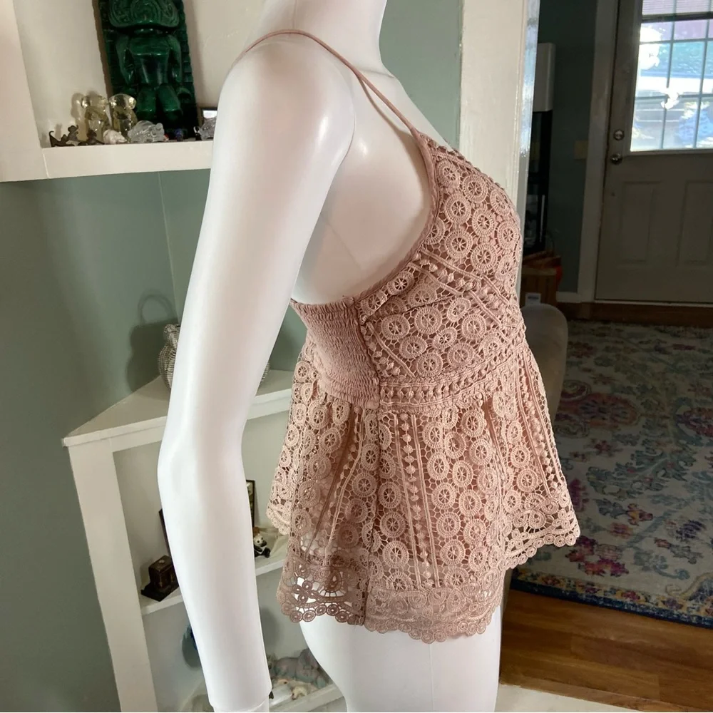 Abercrombie & Fitch Blush Lace Camisole